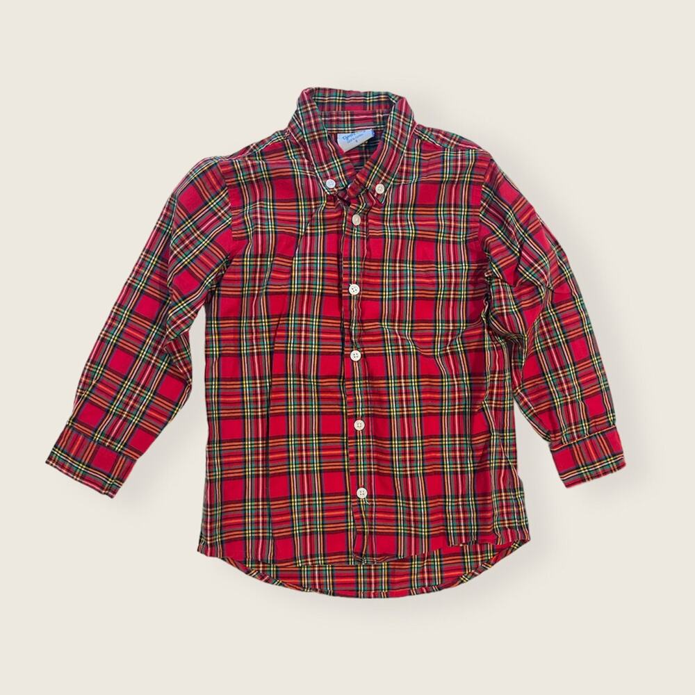 Eyelet & Ivy Plaid Buttondown